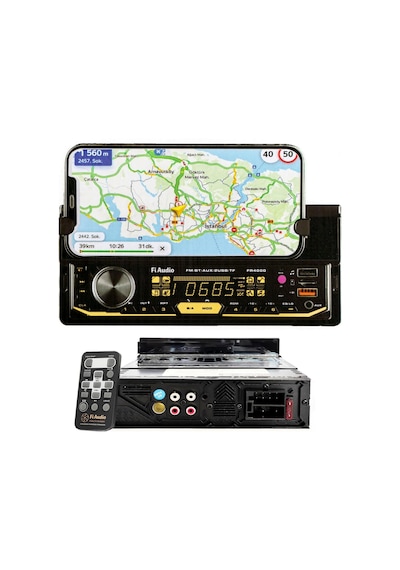 Fi Audio Fr4000 Telefon Standlı Bluetooth/usb/aux/sd/2 Anfi Çıkışlı Dijital Medya Çalar Oto Teyp