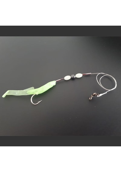 Levrek Lüfer Avcısı Çelik Telli Silikon Balık 6,5 Cm