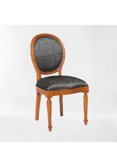 Sandalye MADALYON Model Kayın İnce Torna RETRO ayak Parlak ceviz Natüre Kumlu Örgü Kumaş El yapım