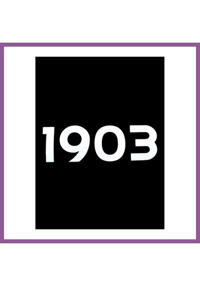 Bezos 1903 Yazılı Oto Sticker Beyaz 20x7cm Rengaren Standart