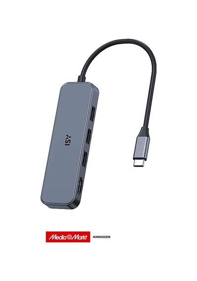 Isy IAD-0001 4-in-1 Usb-C Çok Portlu Adaptör