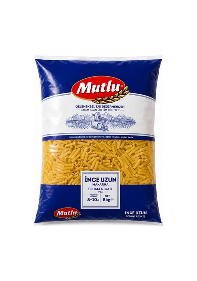 Mutlu Makarna İnce Uzun Kesme 5 Kg
