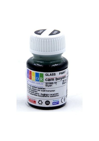 Cam Boyası 25 Ml 1 Adet Südor Siyah