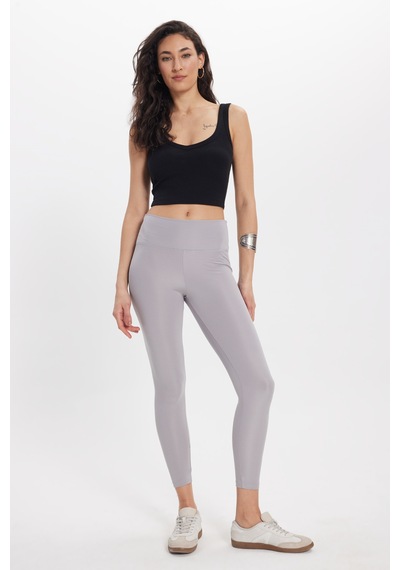 Tudors Kadın Slim Fit Dar Kesim Pamuklu Kolsuz Askılı Siyah Crop-50683