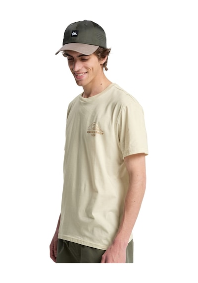 Blıss Poınt Bej Bisiklet Yaka Normal Baskılı Erkek T-shirt Bej