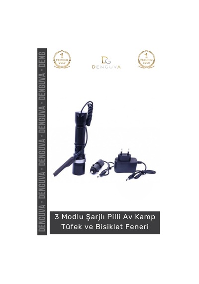 Bisikletfeneri Ultra Yüksek Led Alüminyum Gövde Şarjlı Pilli Av Kamp Tüfek Bisiklet Feneri