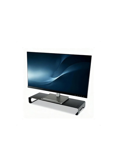 Ayrex Prexua Riser Masaüstü Monitör Standı - Monitör Yükseltici Siyah, Large