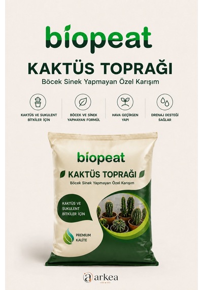 Kaktüs Ve Sukulent Toprağı 7 Litre Hava Geçirgen Drenaj Destekli Özel Karışım 1000