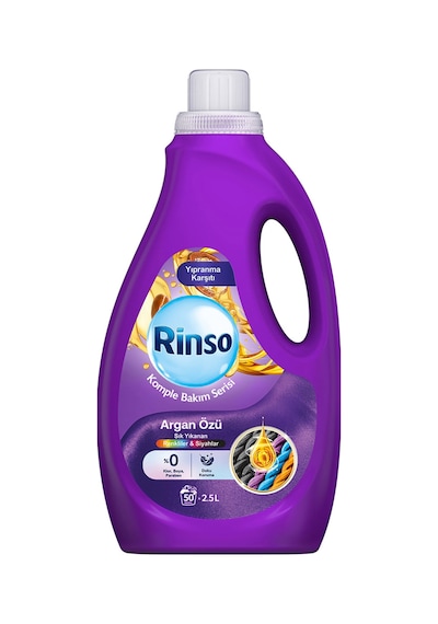 Rinso Komple Bakım Serisi Argan Özü Sıvı Çamaşır Deterjanı 2.5 L 2 Adet Diğer