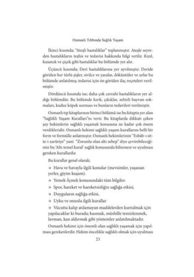 Osmanlı Tıbbında Sağlıklı Yaşam - Ayten Altıntaş - Yediveren Yayınları
