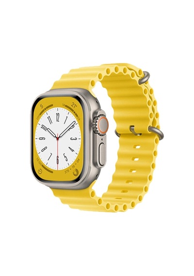 Tedar Apple Watch Uyumlu 38mm Ocean Kordon - Sarı Najmaddin