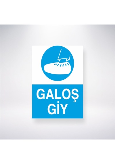 Galoş Giy 21x28 Arkası Yapışkanlı Sticker