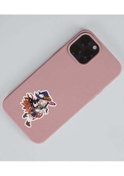 Zenitsu Agatsuma-nezuko Kamado-demon Slayer - 2li Sticker Set - Parlak Kağıt - Çıkartmaları- Süsleme Etiket-ds-27-28