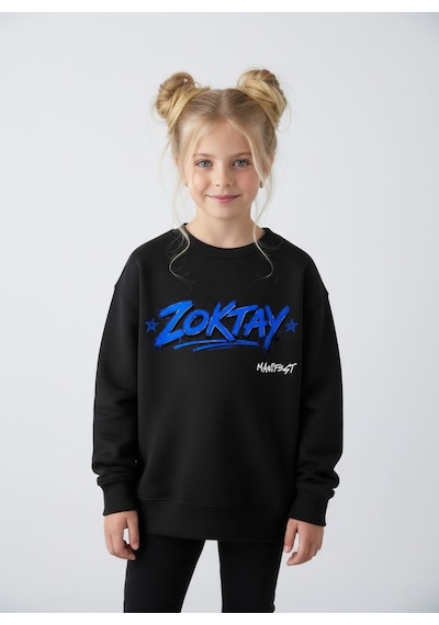 Seabubbles Manifest Zoktay Kız Çocuk Sweatshirt St10729 Siyah