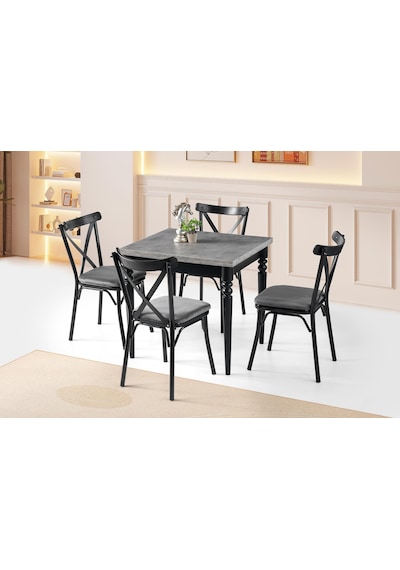 Pınar Bahar Açılır Mutfak Masa Sandalye Takımı 70x80