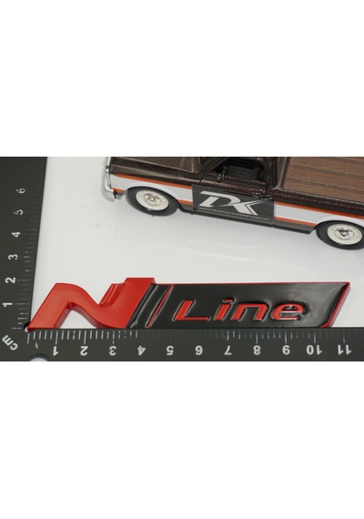 Dk Tuning Hyundai N Line Ön Panjur Kırmızı Metal Logo Amblem Arma Bagaj Arma