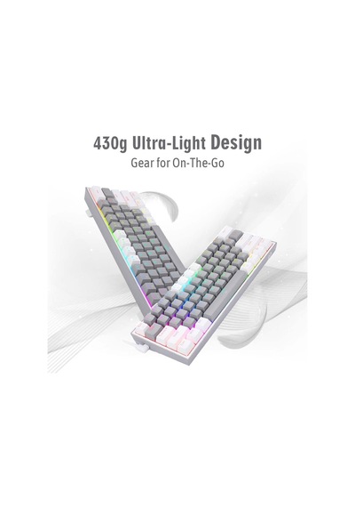 Redragon K616 Fizz Pro%60 3 Mod Kablolu, 2.4 Ghz Kablosuz, Blueto