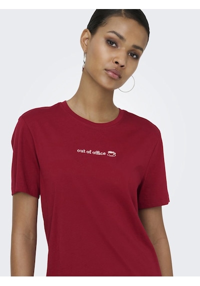 Only 15368653 0 Yaka Kadin Body - Bordo Beyaz Bordo Beyaz