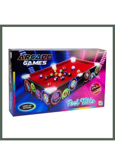 Bezos Ledli Masaüstü Bilardo 50x30 Cm Bzstk