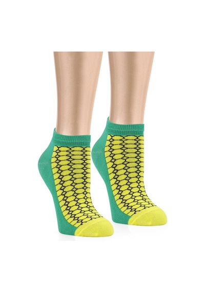 Ozzy Socks 5 Çift Eğlenceli Desenler Kadın Patik Çorap Ozzyp005 Renklı