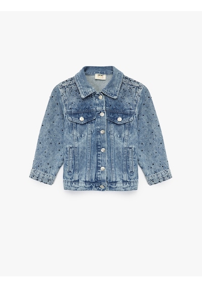 Koton Pamuklu Kapaklı Cepli Düğmeli Uzun Kollu Denim Ceket Lıght Indıgo 6wkg20014ad Açık Mavi Koton Pamuklu Kapaklı Cepli Düğmeli Uzun Kollu Denim Ceket Lıght Indıgo 6wkg20014ad Açık Mavi