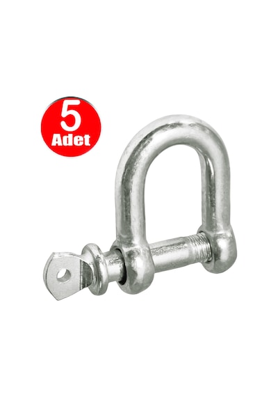 Salıncak 6mm Zincir Kilidi U Mapa Vidalı Bağlantı -5 Adet