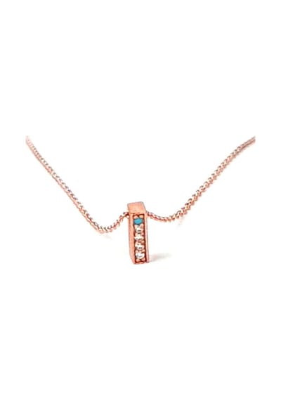 I Harfi Gümüş Rose Minimal Kolye (471056606)