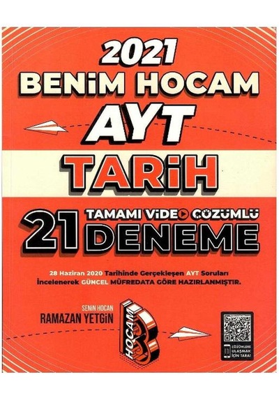Benim Hocam Yayınları 2021 Ayt Tarih Tamamı Video Çözümlü 21 Deneme Sınavı