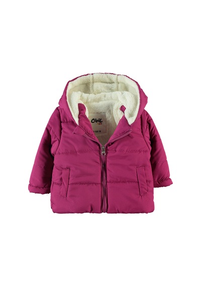 Civil Baby Kız Bebek Kapüşonlu Mont 6-18 Ay Vişne Çürüğü 214003242k21-1 Vişne Çürüğü