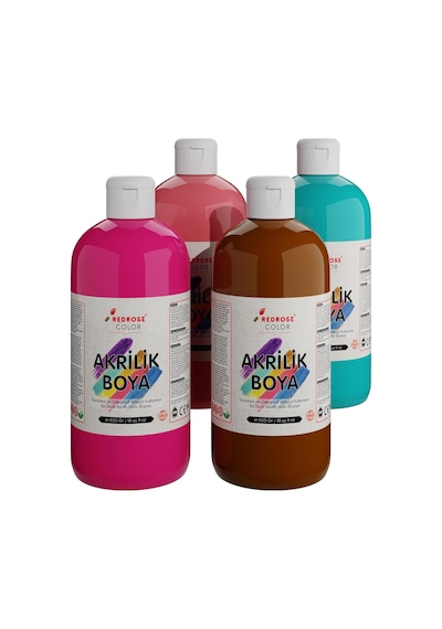 Tamamlayıcı Renkler Akrilik Boya 4&apos Lü Set 4x500 Gr