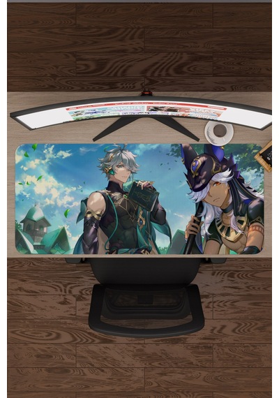 Alhaitham Genshin Impact Anime Gacha V4 - 90x40 Xxl Gaming Mouse Pad Fare Altlığı