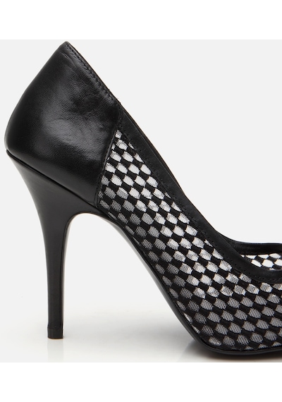 Hotiç Kadın Siyah Fileli Stiletto 01ayh308790a100 Siyah-black Siyah