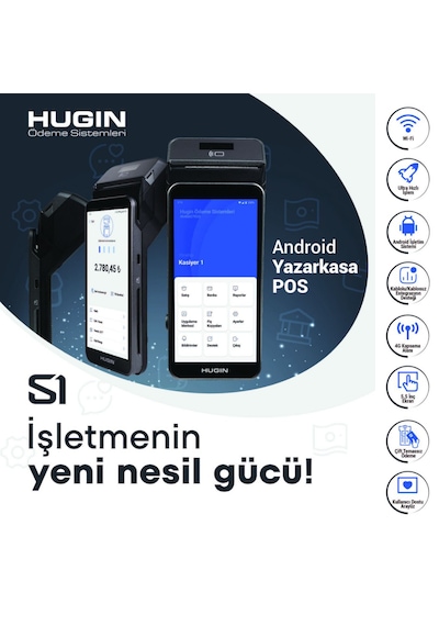 Hugin S1 Android Yazar Kasa Pos Kurulu Gönderim