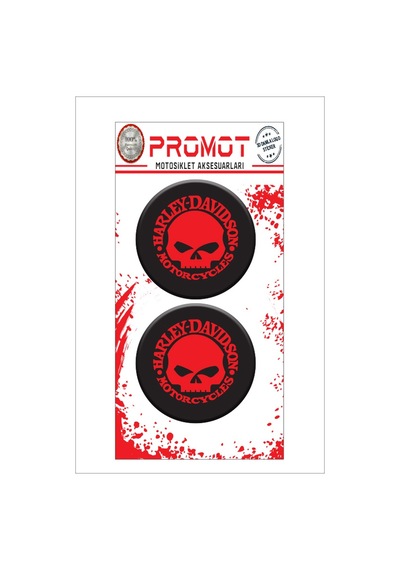 Damla Logo Sticker Harley Davıdson Kabartmalı 5x5cm 02 Nötr