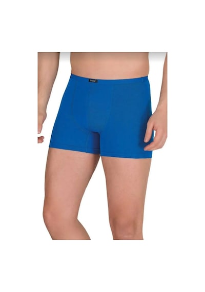 Berrak 4488 Erkek Modal İnce Kemer Lastikli Boxer Tekli Saks Mavi