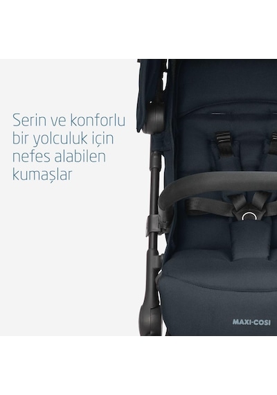Maxi-Cosi Lara2-Cabriofix I-Size Ultra Kompakt Kabin Boy Seyahat Sistem Bebek Arabası Essential Graphite