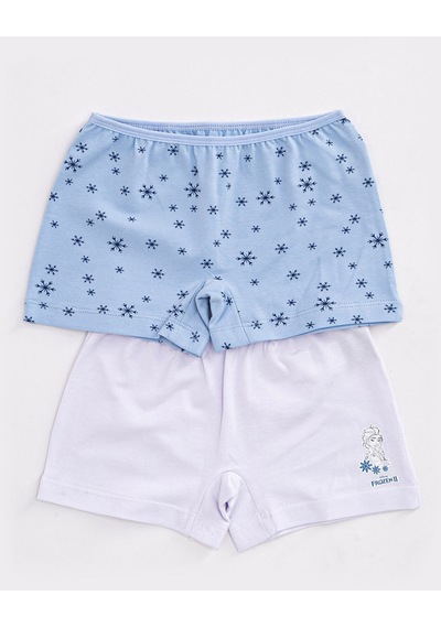 Frozen Lisanslı Kız Çocuk 2 Li Boxer Seti 5274-34131 Çok Renkli