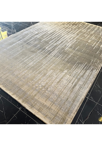 Elexus Halı Diamond 3845 Krem Yeşil Modern Salon Halısı Krem Yeşil