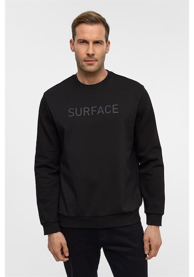 Süvari Siyah Regular Düz Bisiklet Yaka Sweatshirt Sw2013700023-s09 Siyah