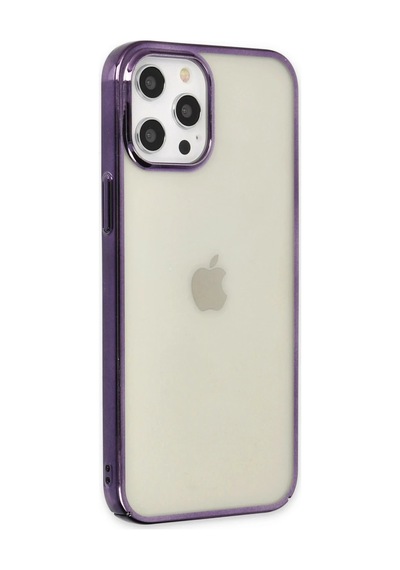 Newface - 523 - İphone 12 Pro Max Kılıf Element Silikon - Csmo-tex - - Mor