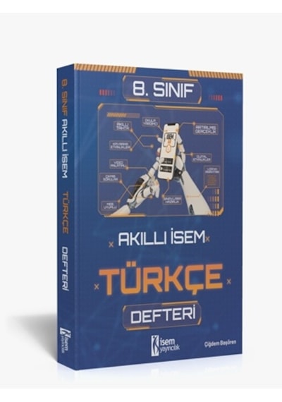 2025 Akıllı İsem 8. Sınıf Türkçe Akıllı Defter
