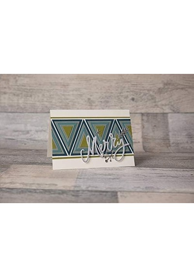 Thinlits 664748 Zımba Kalıbı 25'li Paket 664748 İstiflenmiş Tim Holtz, İstiflenmiş Fayans Üçgen, Tek Boy