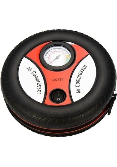 Araç Lastik Hava Kompresörü Yuvarlak Taşınabilir 12volt 260psi