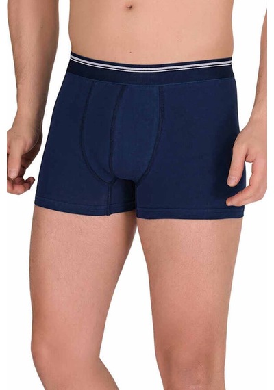 2K Likralı Erkek Büyük Beden Boxer Şort Lacivert 1097b Acı Kahverengi