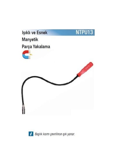Nt Tools Işıklı Ve Esnek Manyetik Parça Yakalama 5 Lb. Ntpu13