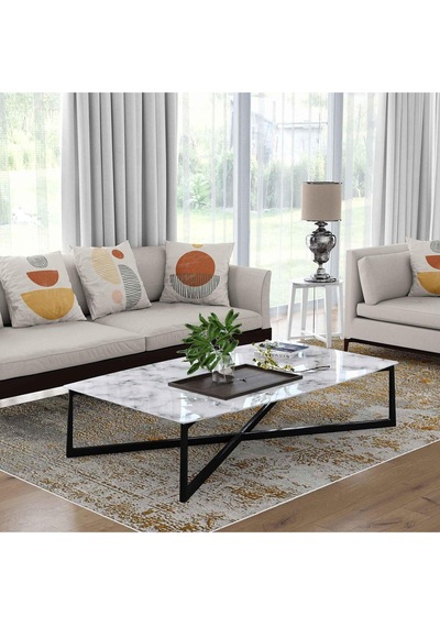 Kaymaz Taban Yıkanabilir Halı Mutfak, Salon, Yatak Odası İçin Modern Dijital Baskı Halı Slnhalı58 - 230 Çok Renkli