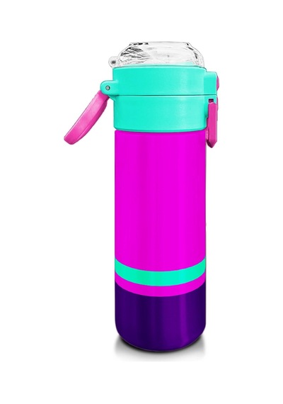 Coral High Kids Pembe Su Yeşili Pipetli Ve Direkt İçim Çelik Termos 500 Ml 31829 Bej