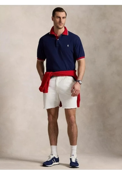 Polo Ralph Lauren Polo Yaka Tişört Lacivert-kırmızı