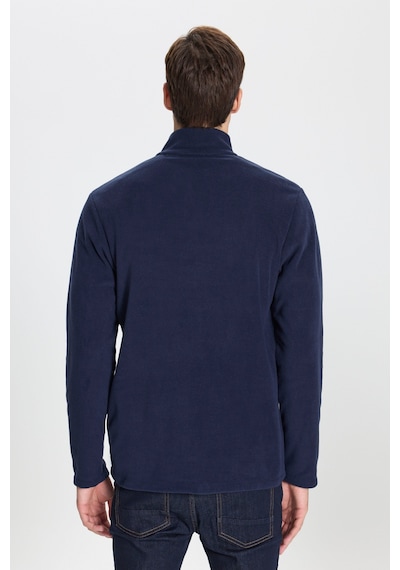 George Henry Anti-pilling Tüylenme Yapmayan Standart Fit Bato Yaka Soğuk Geçirmez Sweatshirt Polar Lacivert