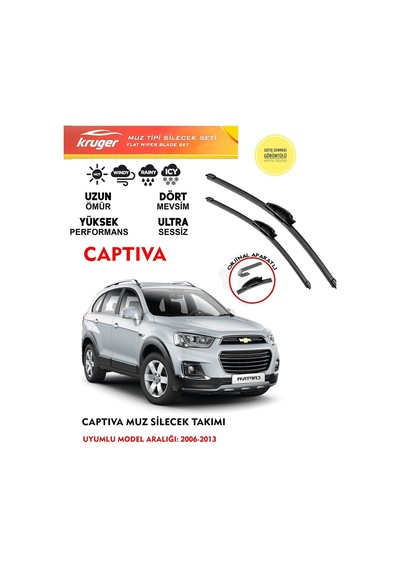 Chevrolet Captiva Ön Muz Silecek Silgi Silgeç Takımı 2006-2013 Arası